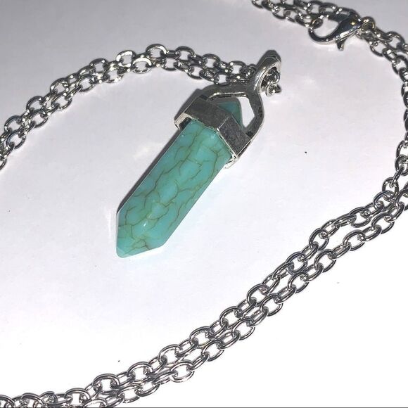 Turquoise Style Stone Popular Necklace (T2) - Picture 2 of 4